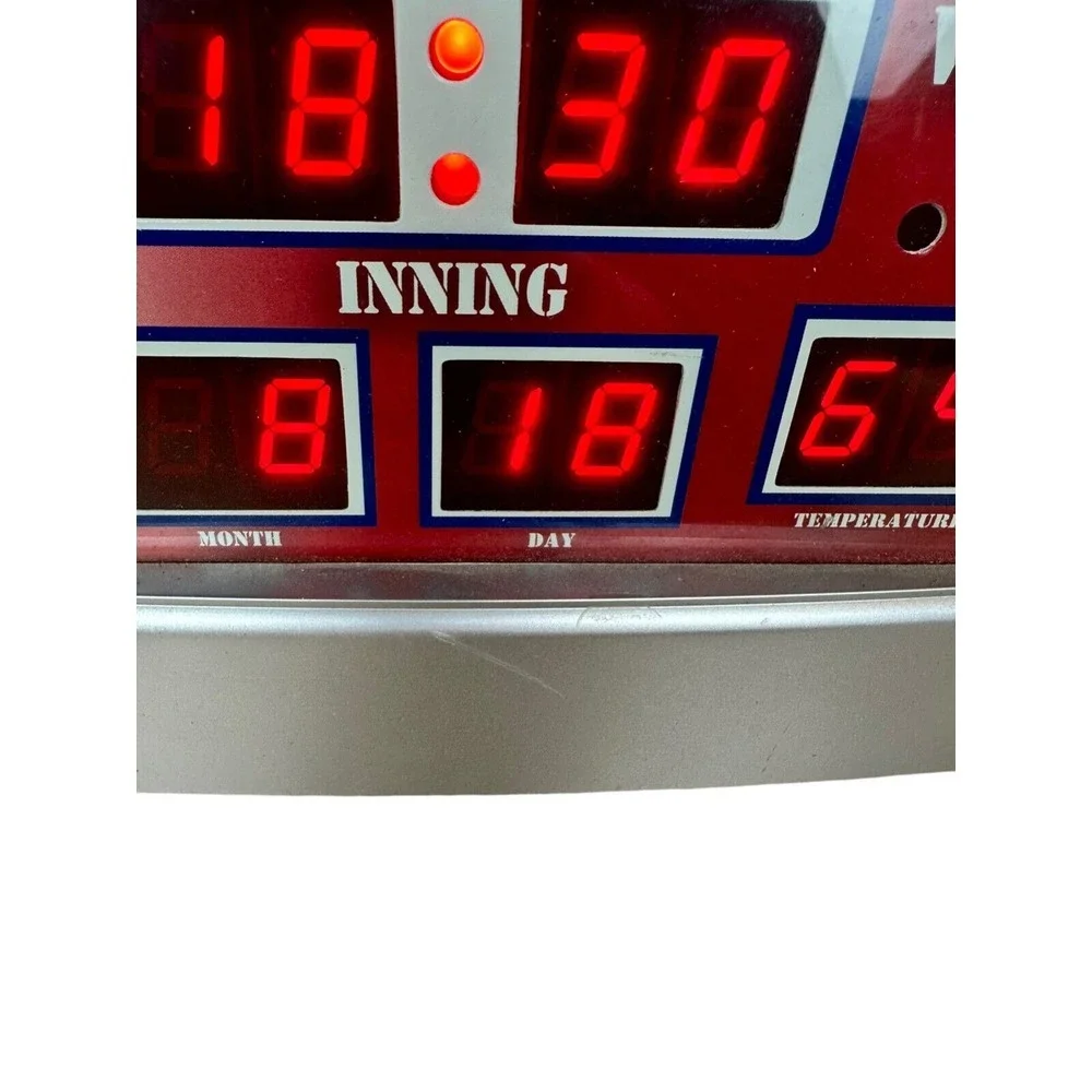 Phillies Alarm Clock Score‎ Some Wear But In Great Condition TESTED WORKS
